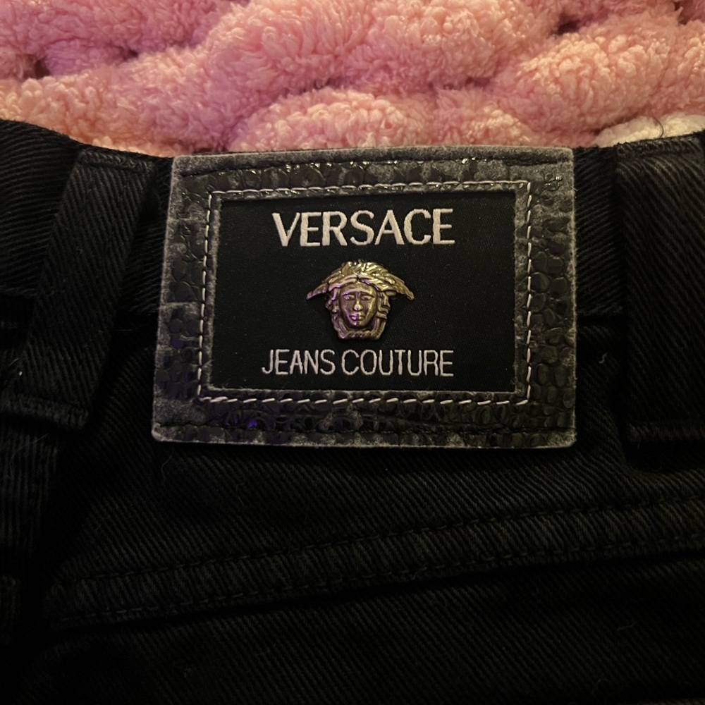 Versace Women's Black Jeans Couture